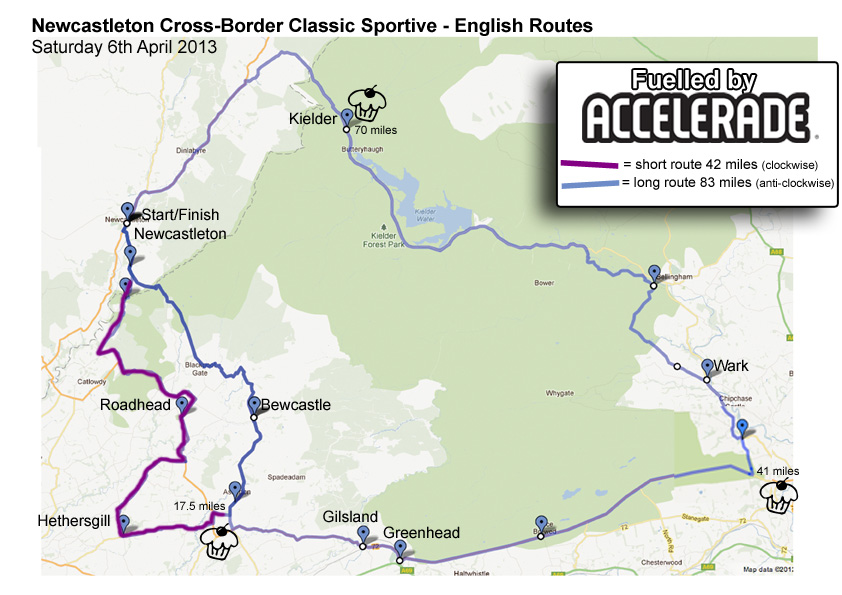 New Castleton Cross-border Classic Sportive English Routes
